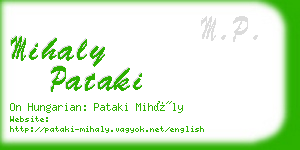mihaly pataki business card